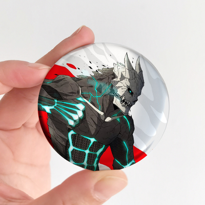 漫能怪兽8号卡夫卡市川保科宗四郎吧唧银色金属徽章动漫周边二次