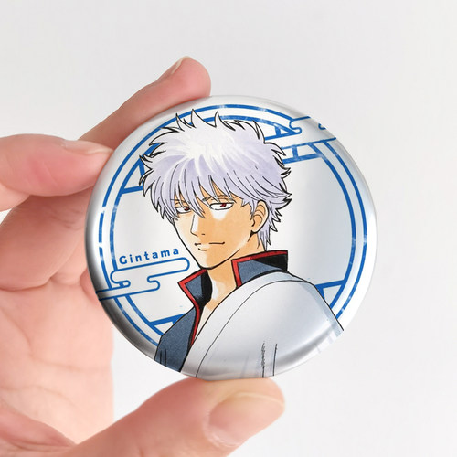漫能银魂吧唧银色金属徽章坂田银时神乐定春动漫周边二次元礼品