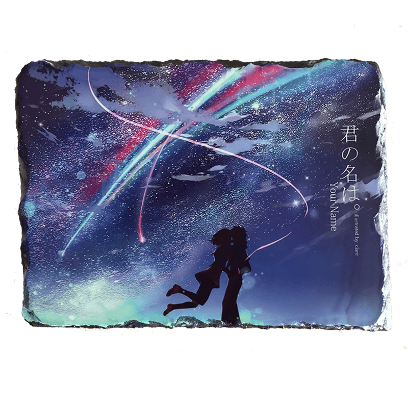 漫能你的名字泷三叶石板画三生石石版画动漫周边二次元装饰画礼物