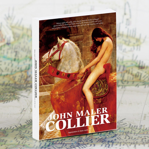 Collier艺术系列/约翰·柯里尔油画绘画作品集明信片卡片盒装30张