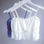 小吊带抹胸上衣防走光胸挡内搭大码 清仓正品 丽维蕾丝裹胸短款