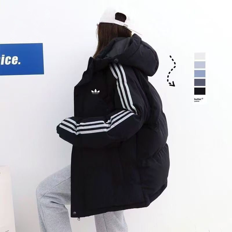 冬季男女加厚保暖三条杠羽绒棉服