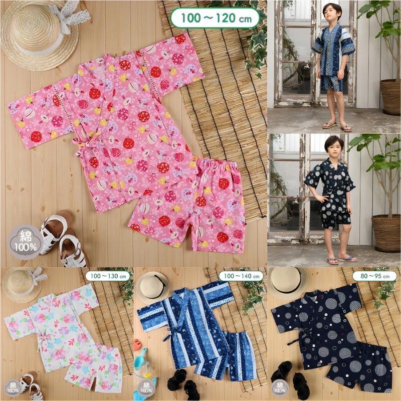 西松屋纯棉日系夏季浴衣家居服