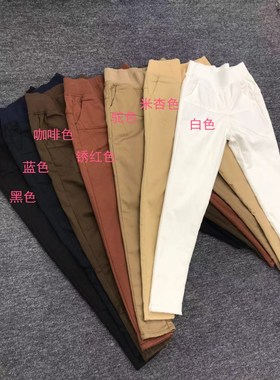 2025冬季新款尹衣社高腰牛仔棉夹棉棉裤松紧腰小脚长裤0966
