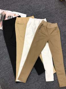 高腰显瘦女长裤 松紧腰加厚弹力夹棉棉裤 2025冬款 尹衣社0966正品