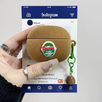 创意简约猕猴桃适用华为FreebudsPro4耳机壳FreeClip2保护套Arc小众6i/7i硅胶5i卡通4E防摔se2软盒Pro3情侣