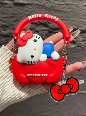 趴趴蝴蝶结Kitty猫适用iQOOtwsAir3Pro耳机壳vivotws3e保护套vivotws5小众air2硅胶A4防摔tws4软盒1i女款a3萌