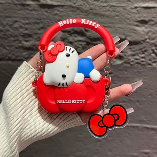 趴趴蝴蝶结Kitty猫适用iQOOtwsAir3Pro耳机壳vivotws3e保护套vivotws5小众air2硅胶A4防摔tws4软盒1i女款 a3萌