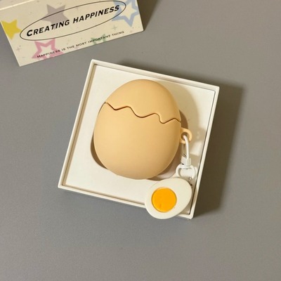 趣味创意破壳鸡蛋适用华为耳机壳