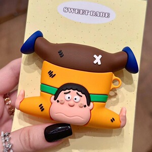 趣味卡通摔倒胖虎适用tws3pro耳机壳vivo tws4 Hi-Fi保护套vivotws4小众可爱tws2E硅胶防摔tws1软盒X1男女款