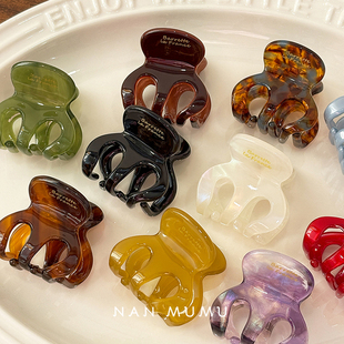 韩系france侧边抓夹头顶迷你南瓜小夹子可爱气质高颜值发饰发卡