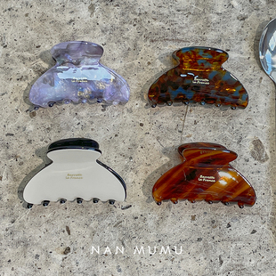 韩国france醋酸甜美气质迷你小号发量少半扎发日常鲨鱼夹抓夹发饰