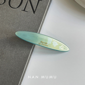 韩系2025新款 France弹簧夹醋酸女士前额刘海半扎发夹一字夹边夹