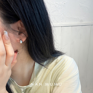 NanMuMu 韩系小众水滴创意小巧精致耳钉高级感独特绝美耳饰女 新款
