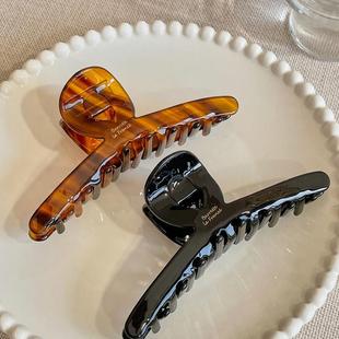 韩国france醋酸秋冬头发法式 小众大号发量多抓夹发夹高端鲨鱼夹