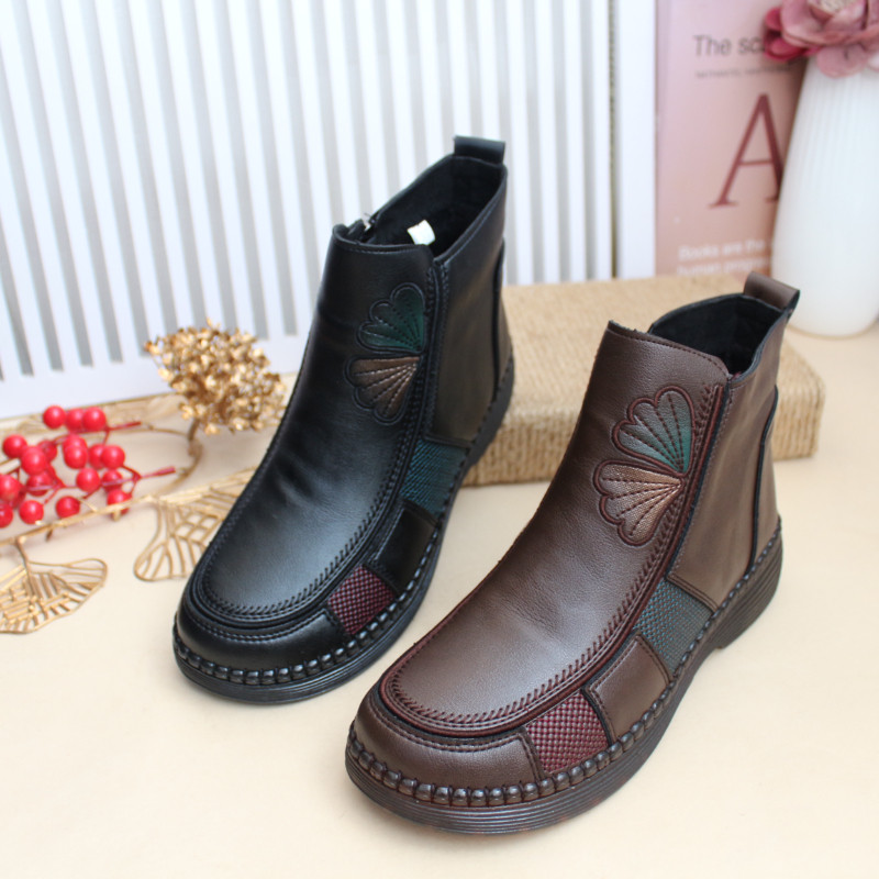 冬季女短靴老北京布鞋加绒保暖女棉鞋牛筋底防滑百搭薄绒女二棉鞋,女鞋,时尚雪地靴,淘宝优惠券,粉丝福利购,淘宝优惠卷