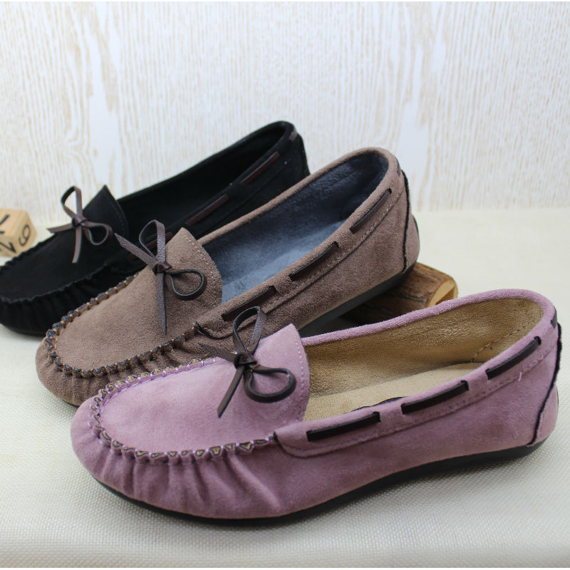 女鞋老北京布鞋女单鞋低帮软底平跟豆豆鞋工装鞋软底套脚粉色春季