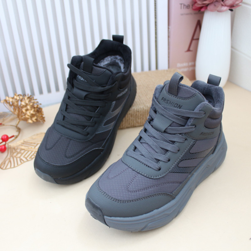 冬老北京布鞋男棉鞋高帮加厚保暖大棉鞋厚底轻软防滑加绒系带高帮,流行男鞋,棉鞋,淘宝优惠券,粉丝福利购,淘宝优惠卷