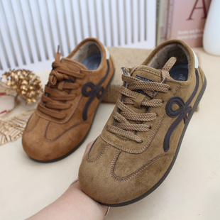 冬季老北京布鞋加绒保暖女棉鞋薄绒女二棉系带女休闲鞋德训鞋软底