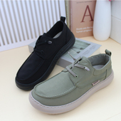 老北京布鞋 时尚 男鞋 24年新款 潮鞋 系带圆头透气超轻男休闲鞋 男单鞋