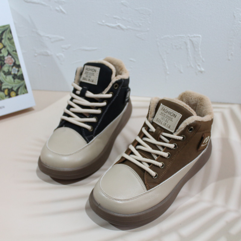 25冬季老北京布鞋高帮女棉鞋系带学生鞋平底加绒保暖薄绒女二棉鞋,女鞋,棉鞋,淘宝优惠券,粉丝福利购,淘宝优惠卷