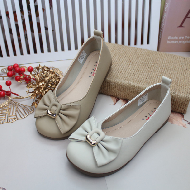26春新款老北京布鞋女鞋软底蝴蝶结花蛋卷鞋平跟牛筋底软底女休闲