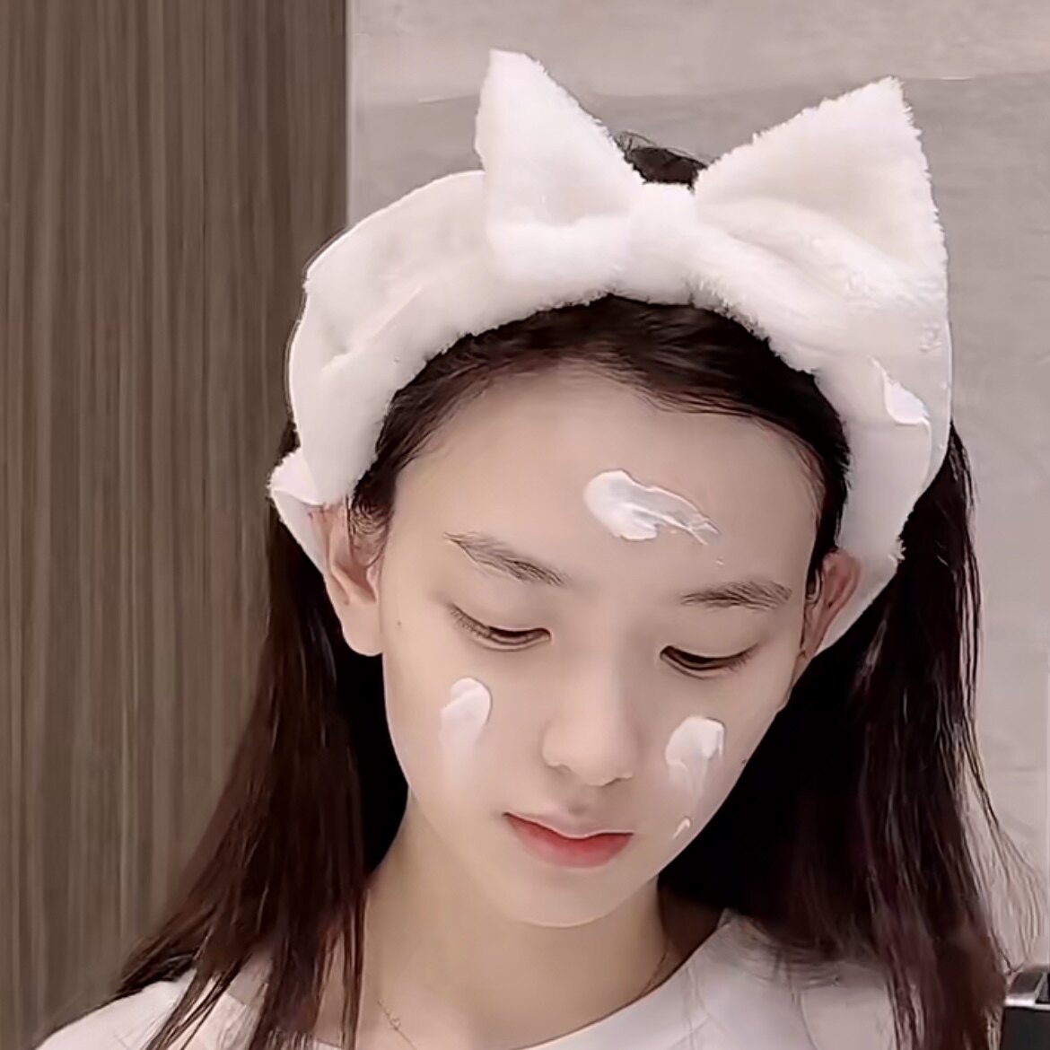 网红孙一宁同款宽边蝴蝶结毛绒洗脸发带女韩国ins可爱少女发带