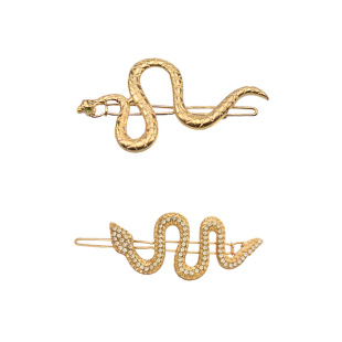 合金一字发夹另类发饰蛇形发夹 跨境货源直供 工厂直销 ebay热卖