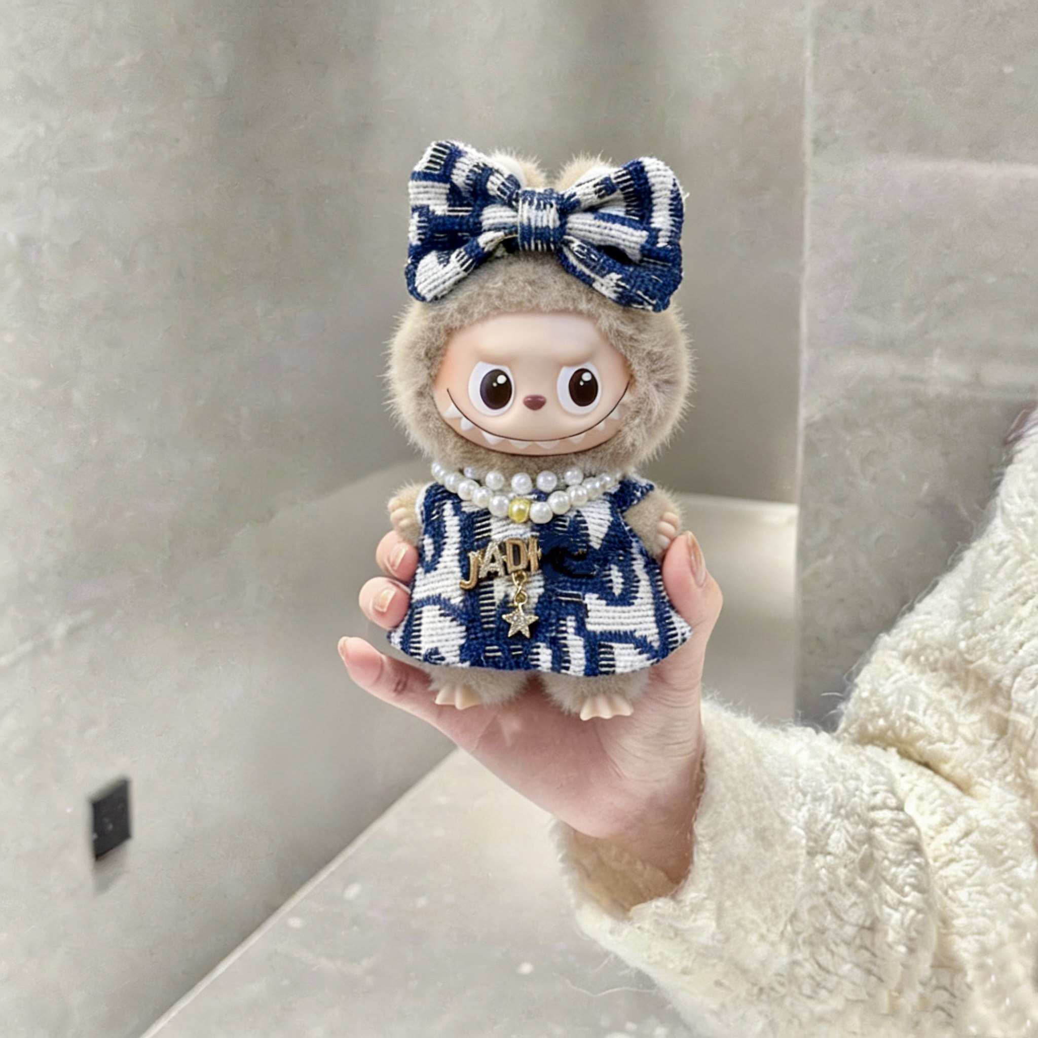 适用于4.0拉布布10cm四代心底密码连衣裙小香风娃衣labubu衣服,模玩/动漫/周边/娃圈三坑/桌游,潮玩娃衣,淘宝优惠券,粉丝福利购,淘宝优惠卷