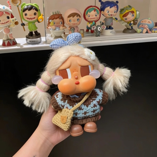 适用哭娃Crybaby 秋冬毛衣裙子 vacation搪胶毛绒衣服娃衣套装