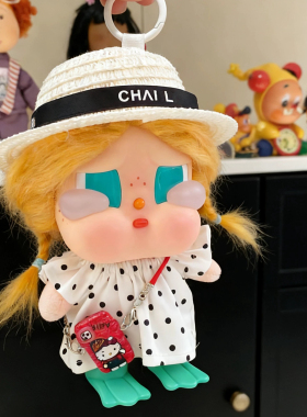 适用哭娃Crybaby vacation搪胶毛绒衣服娃衣套装连衣裙套装裙子