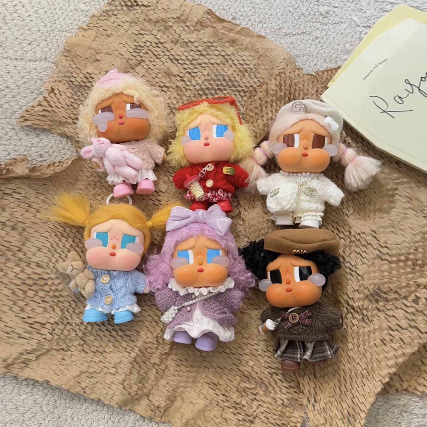 适用哭娃Crybaby vacation搪胶毛绒衣服娃衣套装秋冬毛衣裙子