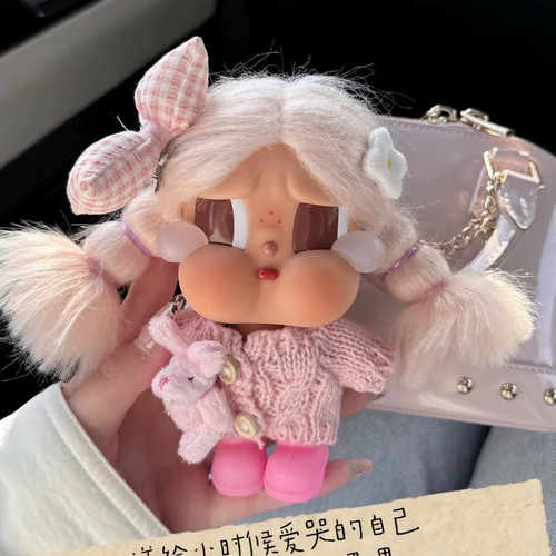 适用哭娃Crybaby vacation搪胶毛绒衣服娃衣套装秋冬毛衣裙子