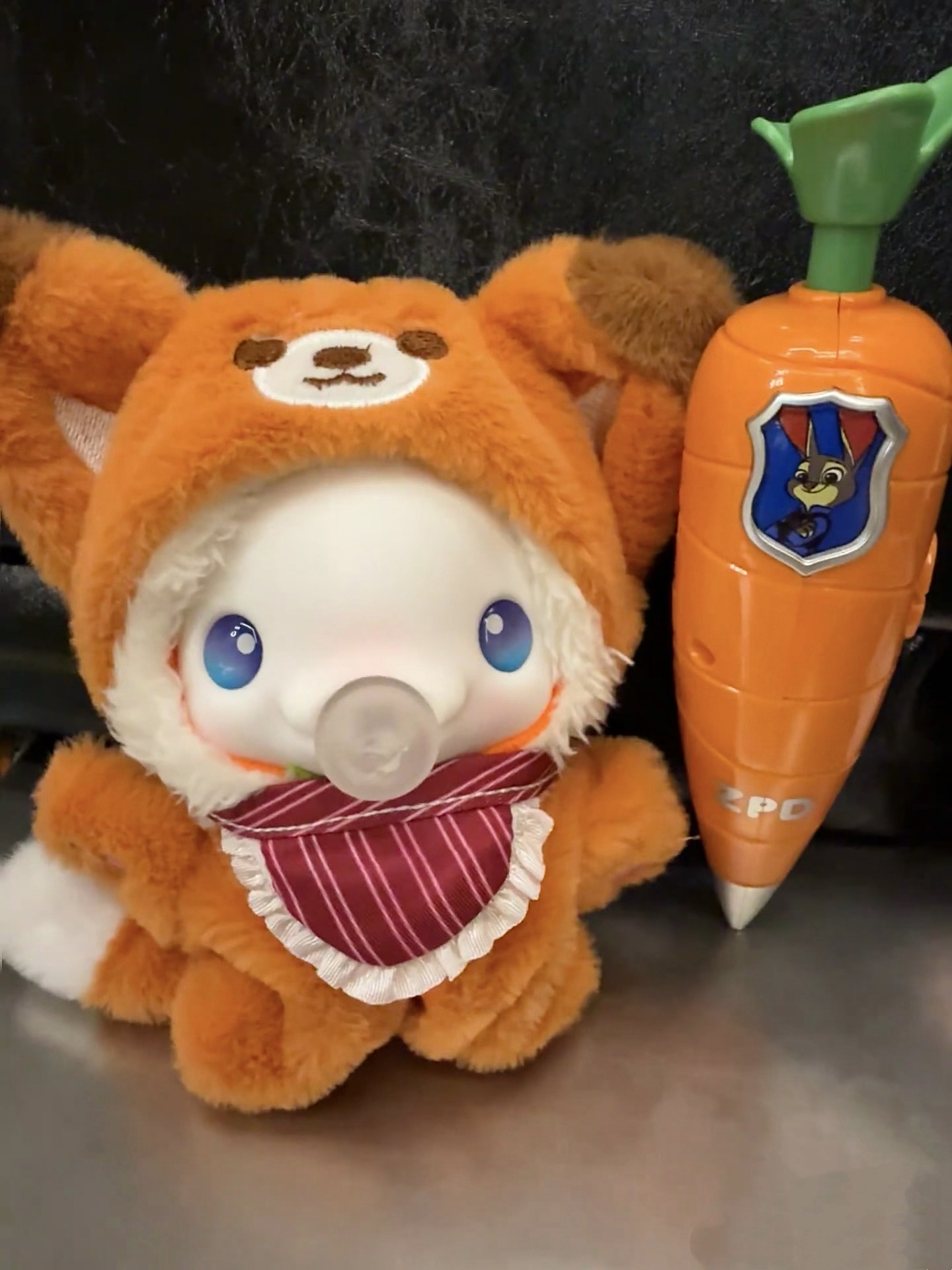 适用于大湾鸡10cm娃衣全运会吉祥物大湾鸡公仔帽子配件全运会娃衣