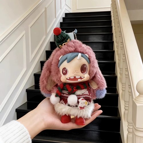 宝拉 圣诞节娃衣POLAR怪物收藏系列毛绒挂件手工衣服着替可换装