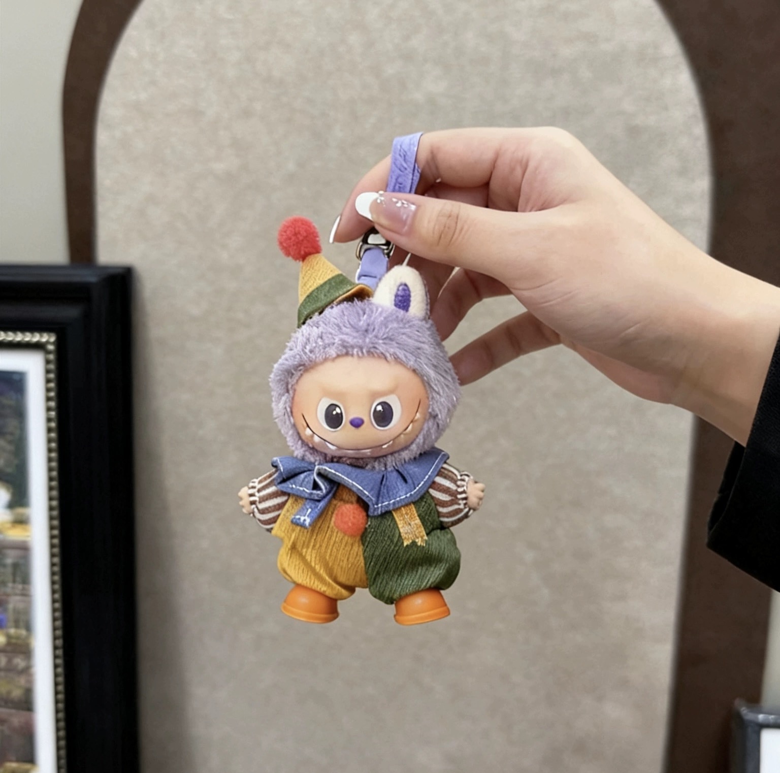 迷你4.0拉布布娃衣10cm心动密码mini衣服套装labubu小丑套装