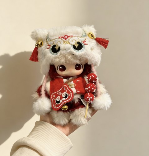 马力全开系列Dimoo通关马娃衣新年红毛衣套装秋冬氛围感新款衣服