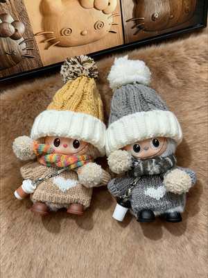 适用4.0拉布布四代10cm迷你版娃衣套装衣服衣服可爱labubu套装