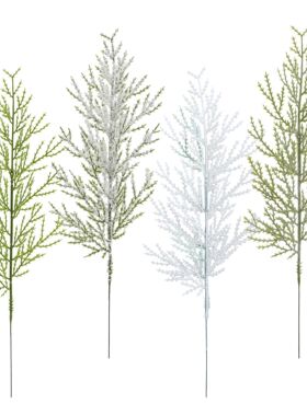 人造松树枝假绿色植物松叶松针圣诞节DIY花环藤条工艺品装饰