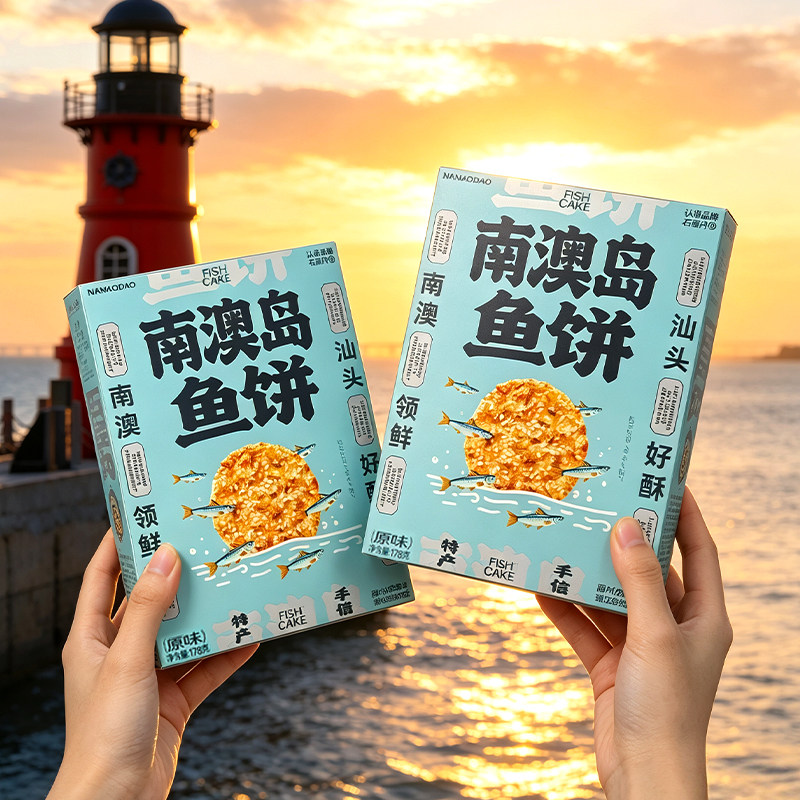 南澳岛鱼饼潮汕特色手信礼鱼饼干
