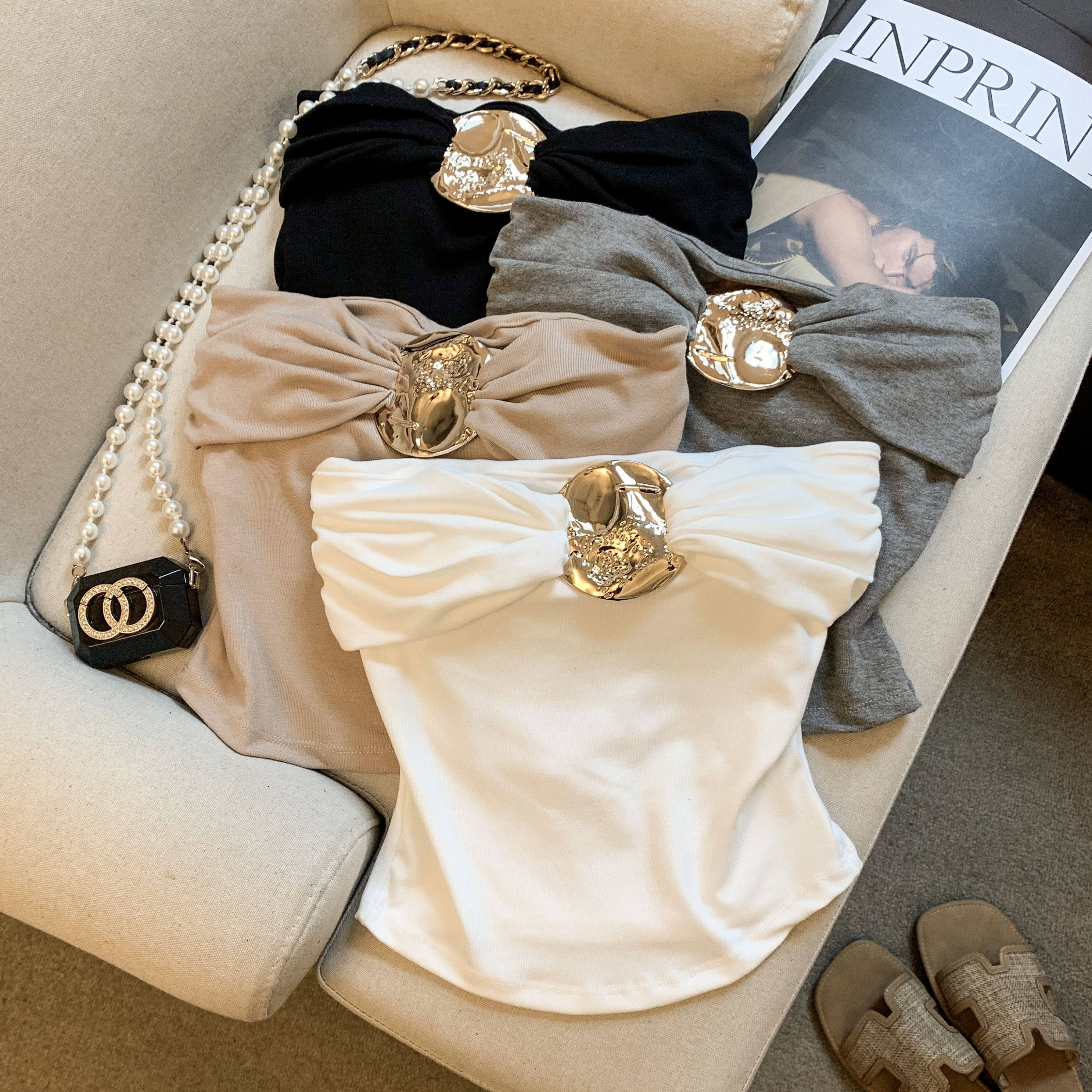 性感辣妹绝美巨好看的抹胸上衣吊带背心女带胸垫内搭外穿,女装/女士精品,抹胸,淘宝优惠券,粉丝福利购,淘宝优惠卷