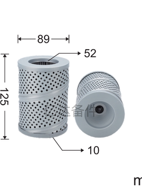 适用于久保田U15-3S/RA011-62190挖掘机液压油滤芯