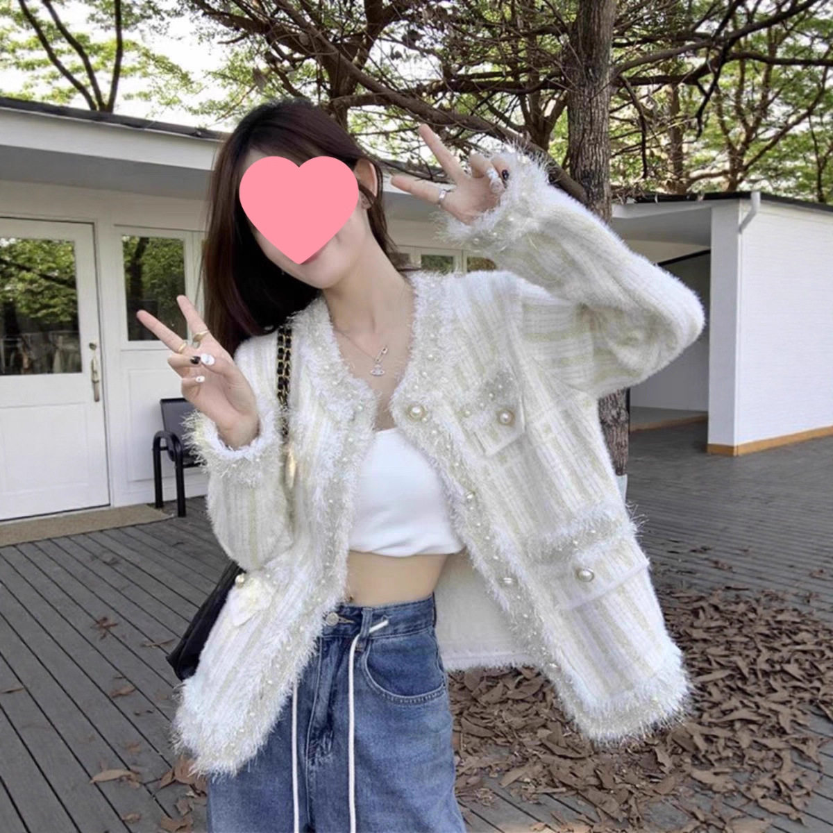 小香风毛衣外套女装秋季2025毛针织衫