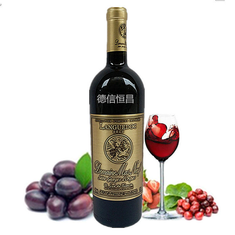 法国原瓶进口红酒曼斯新堡干红葡萄酒朗格多克AOP级送礼#性价比