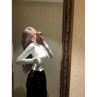 温暖底牌高领基础长袖 新款 修身 女秋季 内搭T恤潮 打底衫 Thas9i九亿