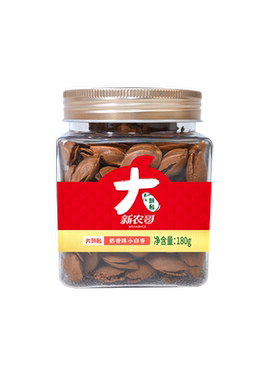 新农哥大颗粒小白杏180g坚果干果奶香味休闲零食办公室年货s