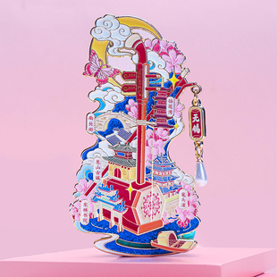 无锡二泉映月冰箱贴可滑动金属冰箱贴旅游打卡纪念文创小众礼品