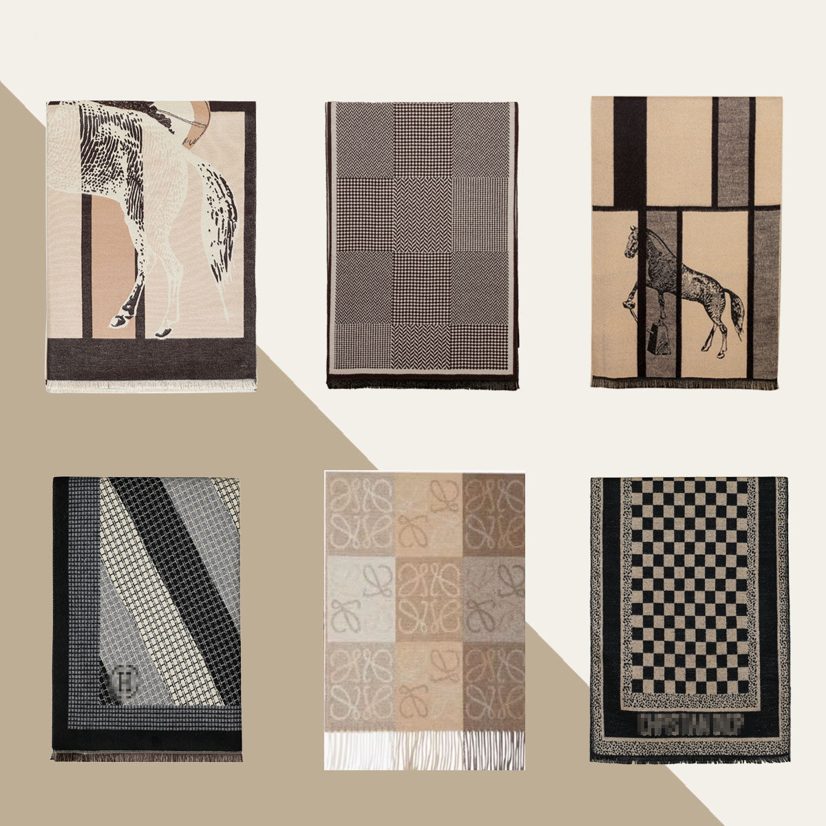 简约现代新款男士围巾样板间衣帽间女士丝巾围巾软装拍摄展厅道具 - 雅美软装超市出品