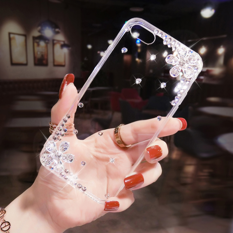 适用苹果17ProMax手机壳带钻石新款iPhone16网红水晶奢华13mini防摔15plus女潮14保护套XS简约12透明11全包闪