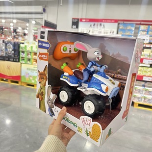 正版授权疯狂动物城遥控特技沙滩车朱迪警官尼克遥控车大礼盒包装